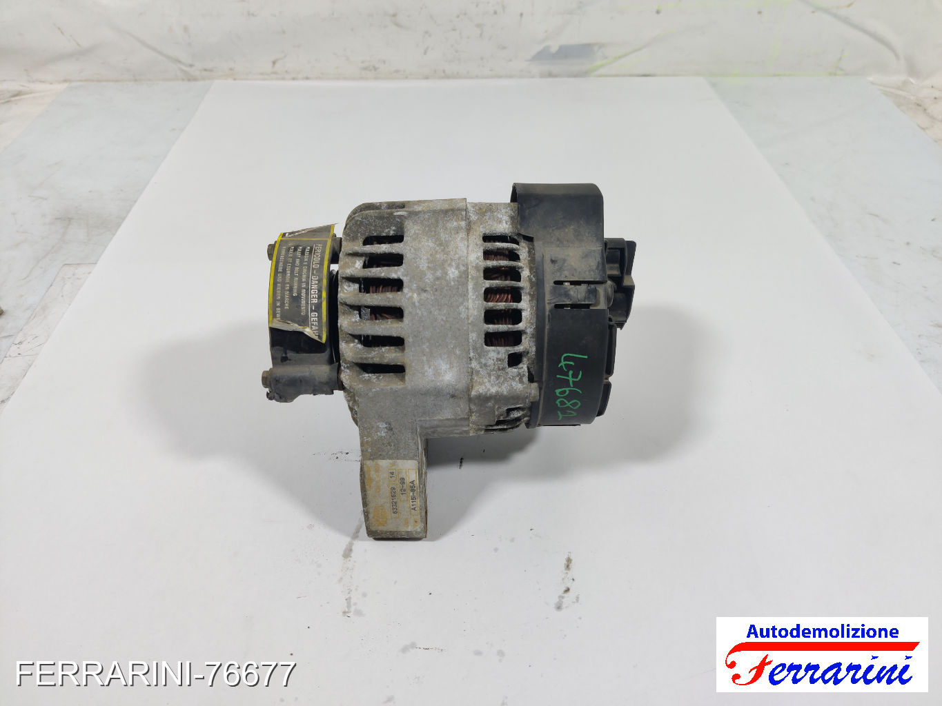 Alternatore FIAT PUNTO 176 1.2 16V 1997-1999 46437413, 83613550, A115185A 9