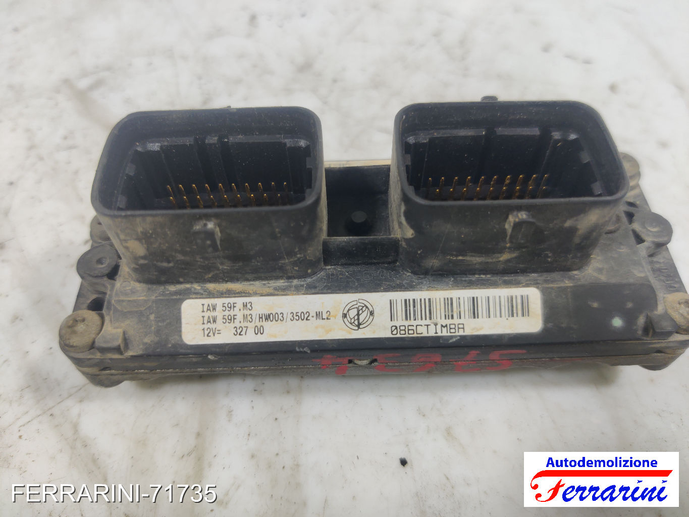 Centralina Motore FIAT PUNTO 188 1.2 60 1999-2010 46808846, 73501283, 55181132 6