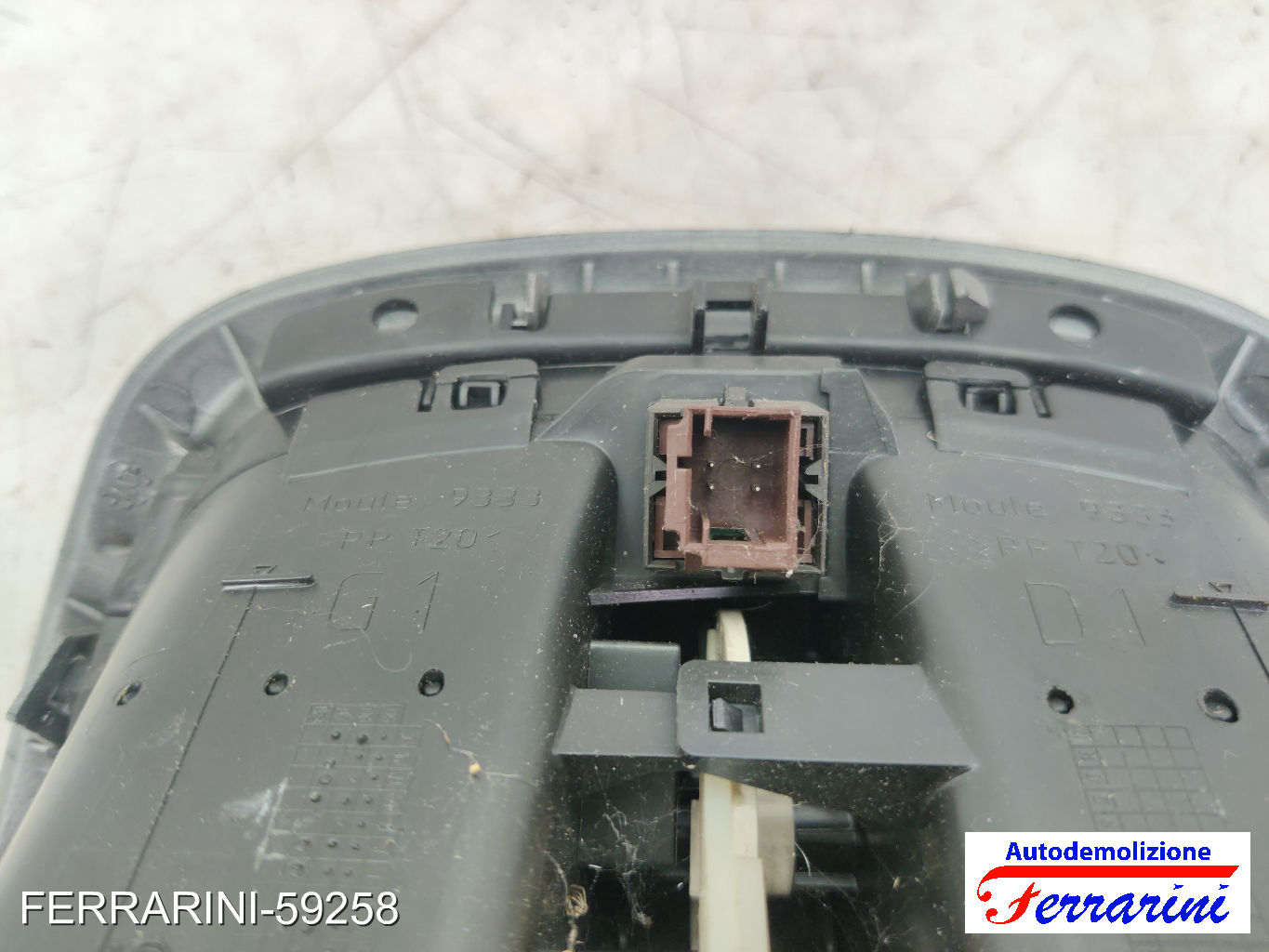 display bocchette aria Consolle Centrale Cruscotto PEUGEOT 207 WA, WC 2007-2012