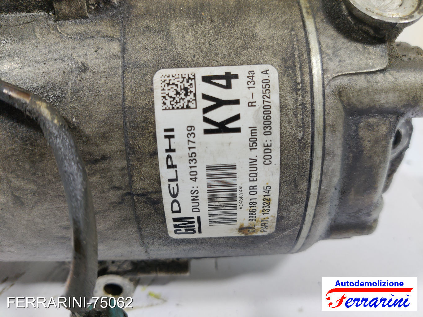 Compressore Clima OPEL MERIVA A X03 1.4 16V TWINPORT 2004-2010 13322145