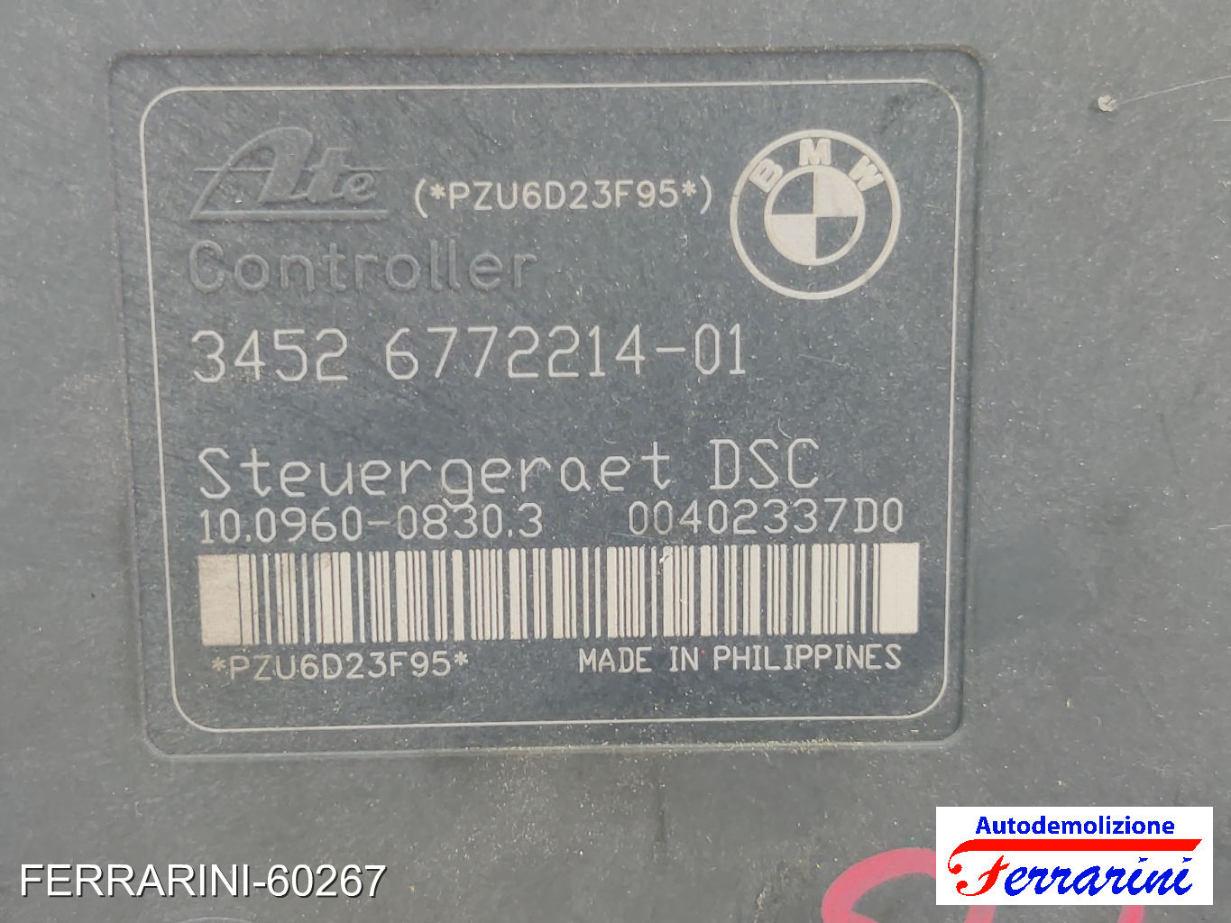 Centralina Pompa Abs BMW SERIE 3 E90 320D 2004-2011 3451677221301, 3452677221401
