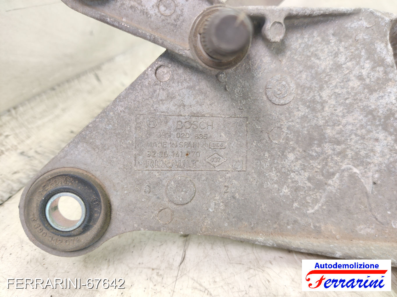 Spazzacqua Motorino Tergicristallo RENAULT MODUS F/JP0 2004-2023 anteriore