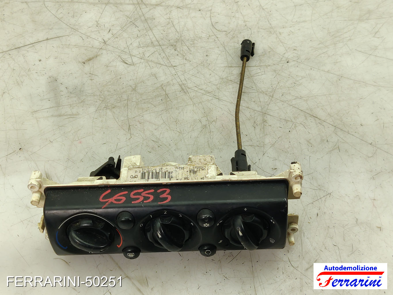 Tastiera Clima MINI - R50, R53 2001-2006 anteriore, frontale 64111502214