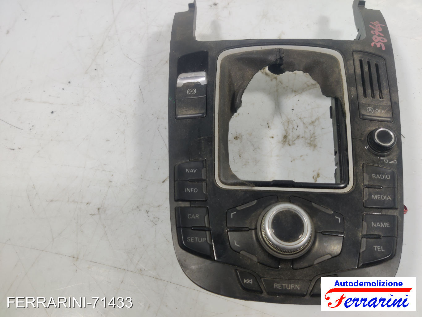 Unità comando MMI cornice cambio Tunnel Centrale AUDI A4 AT 8K5 2008-2015 10