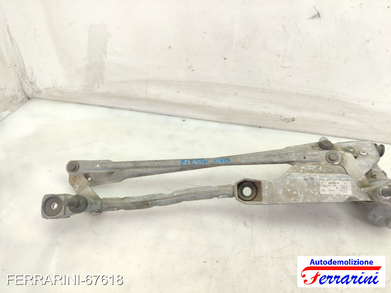 Spazzacqua Motorino Tergicristallo FORD FIESTA 6 CB1, CCN 2010-2012 anteriore 7