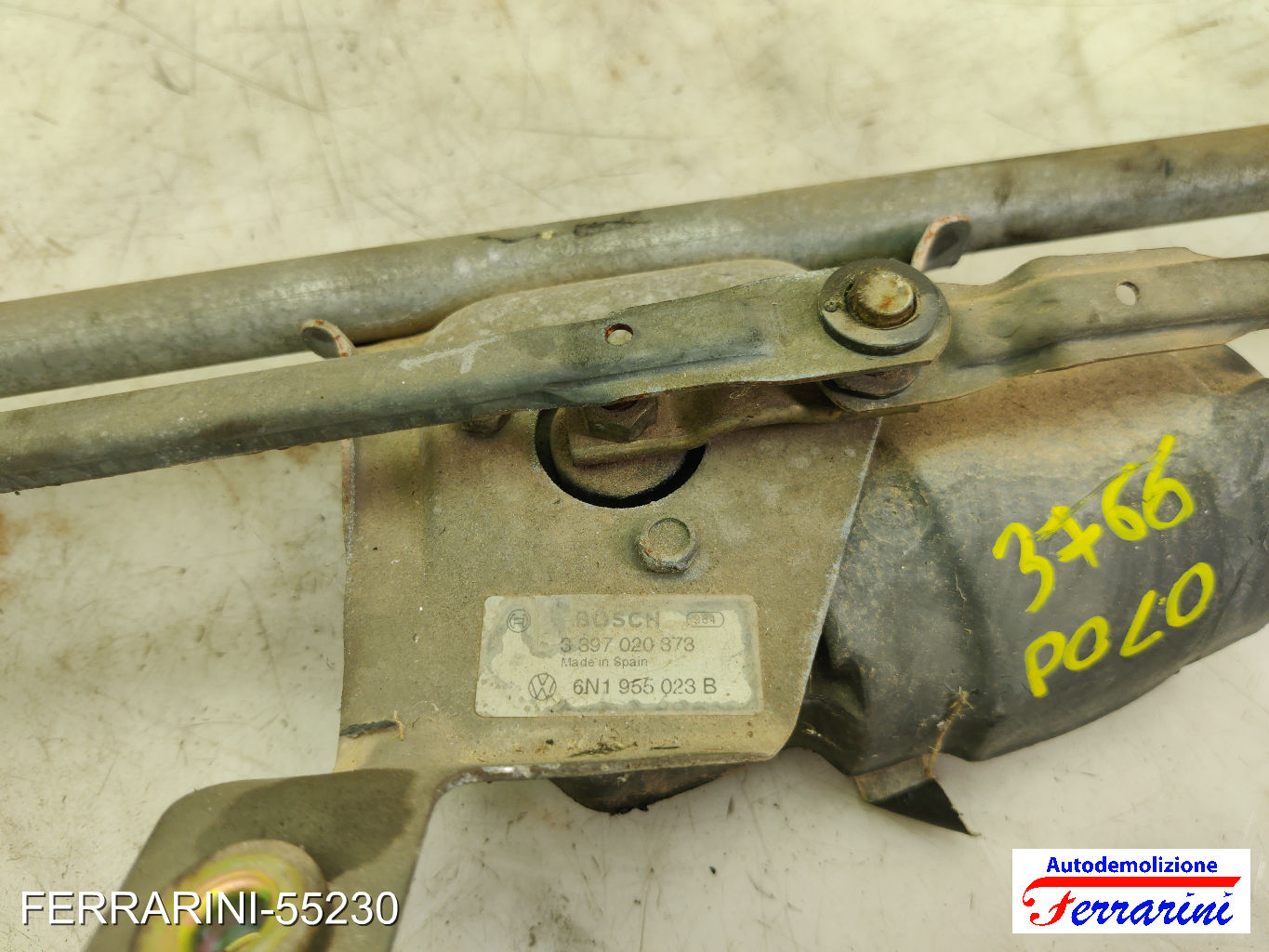 Spazzacqua Motorino Tergicristallo VW POLO 6N1 1995-1999 anteriore, frontale 8