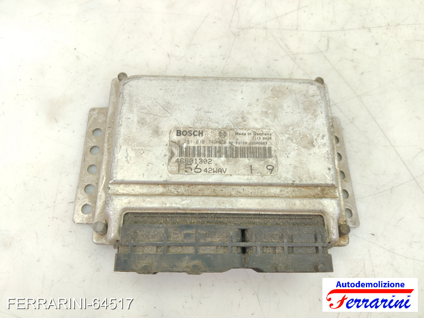 Centralina Motore FIAT STILO 192 1.9 JTD 2001-2006 46801302, 0281018740