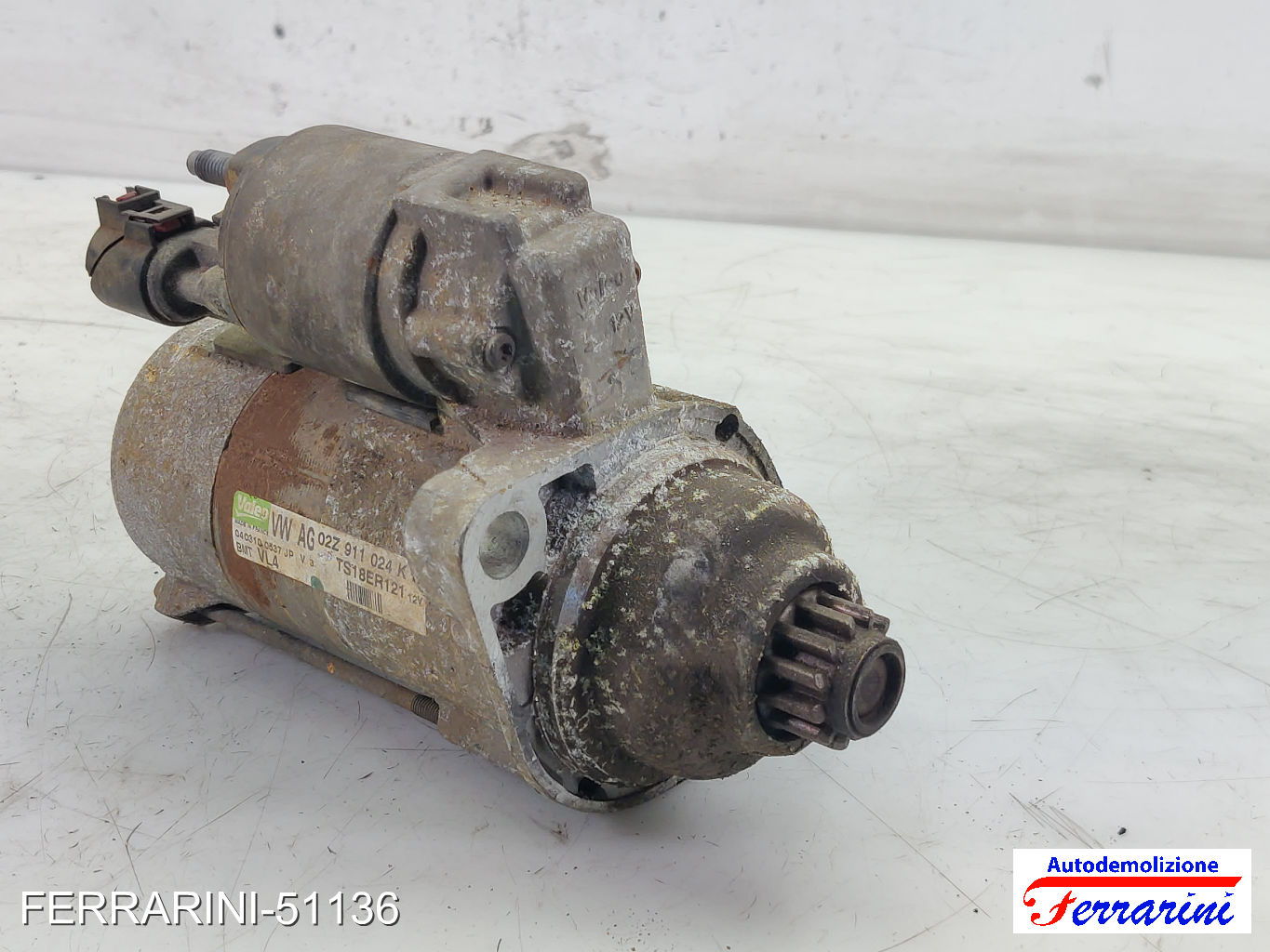 Motorino Avviamento VW GOLF 6 5K1 1.6 TDI 2009-2012 02Z911024K, TS18ER1211