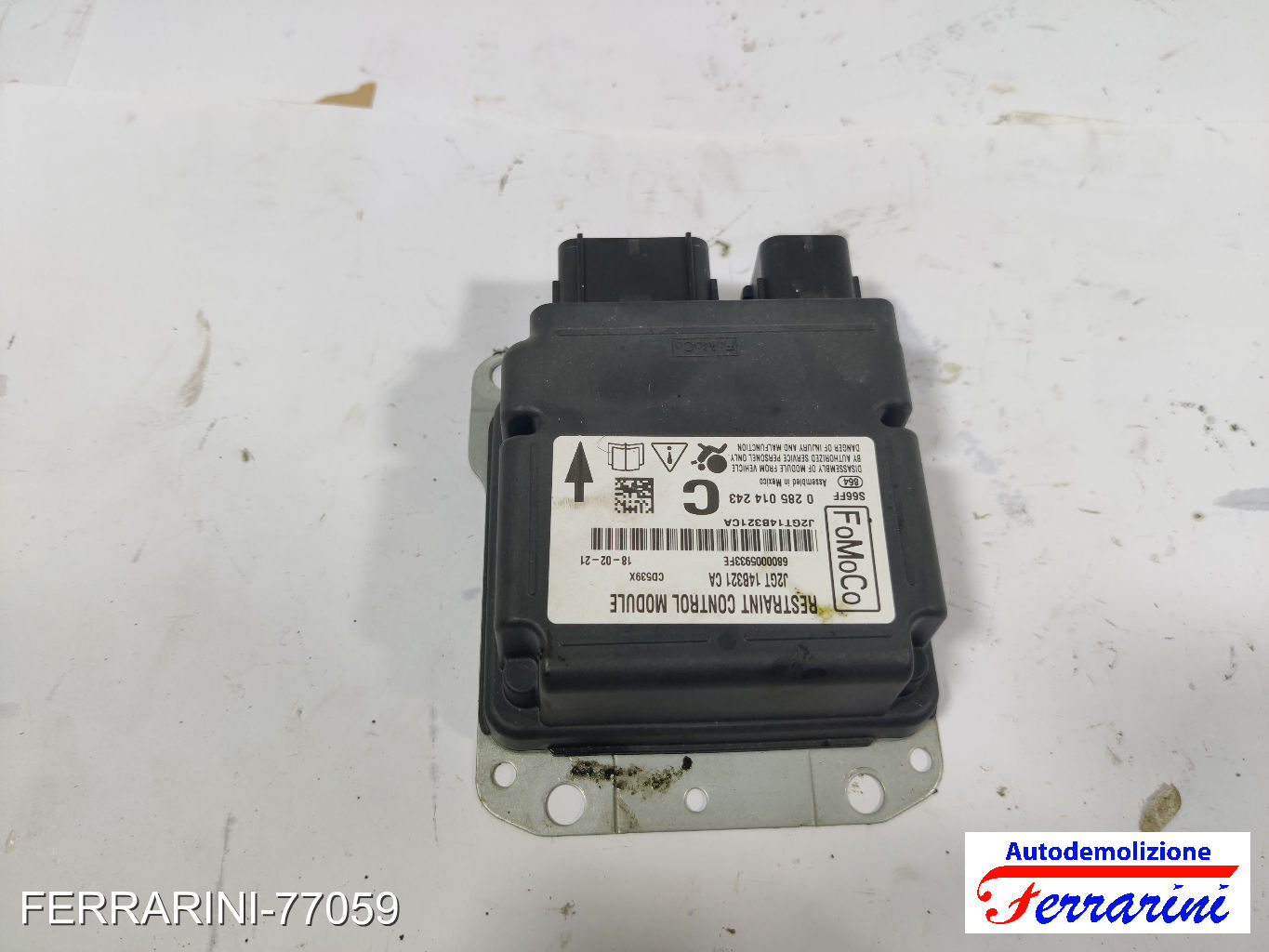 Centralina Airbag FORD EDGE 2015-2018 J2GT14B321CA, 6800005933FE, CD539X