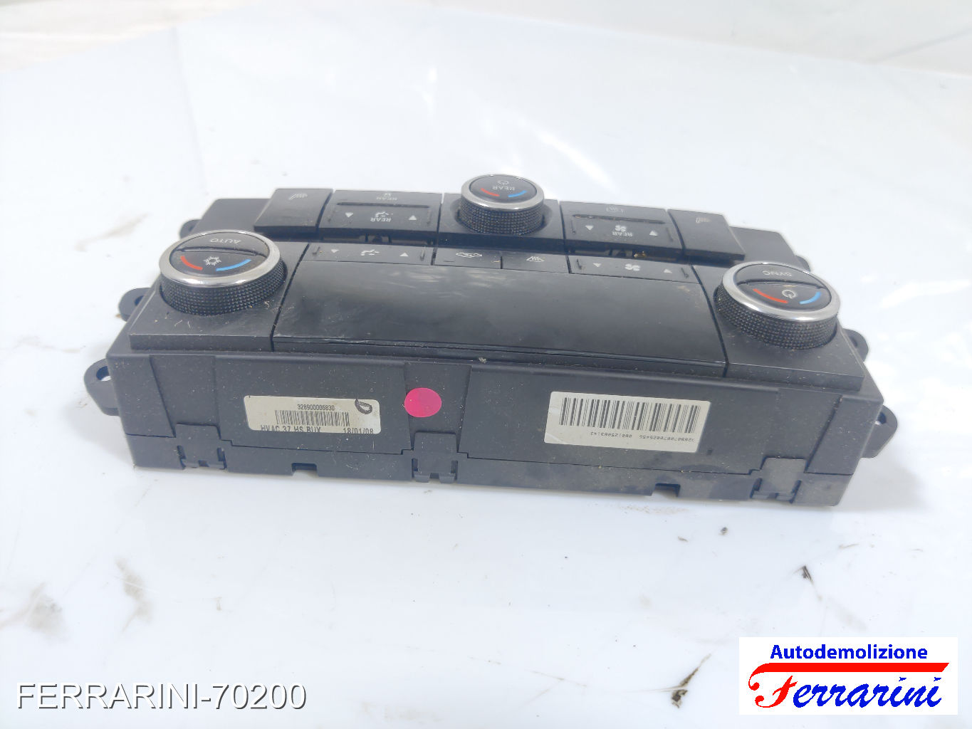 bizona Tastiera Clima CHRYSLER GRAND VOYAGER 5 RT 2007-2023 anteriore, frontale 10