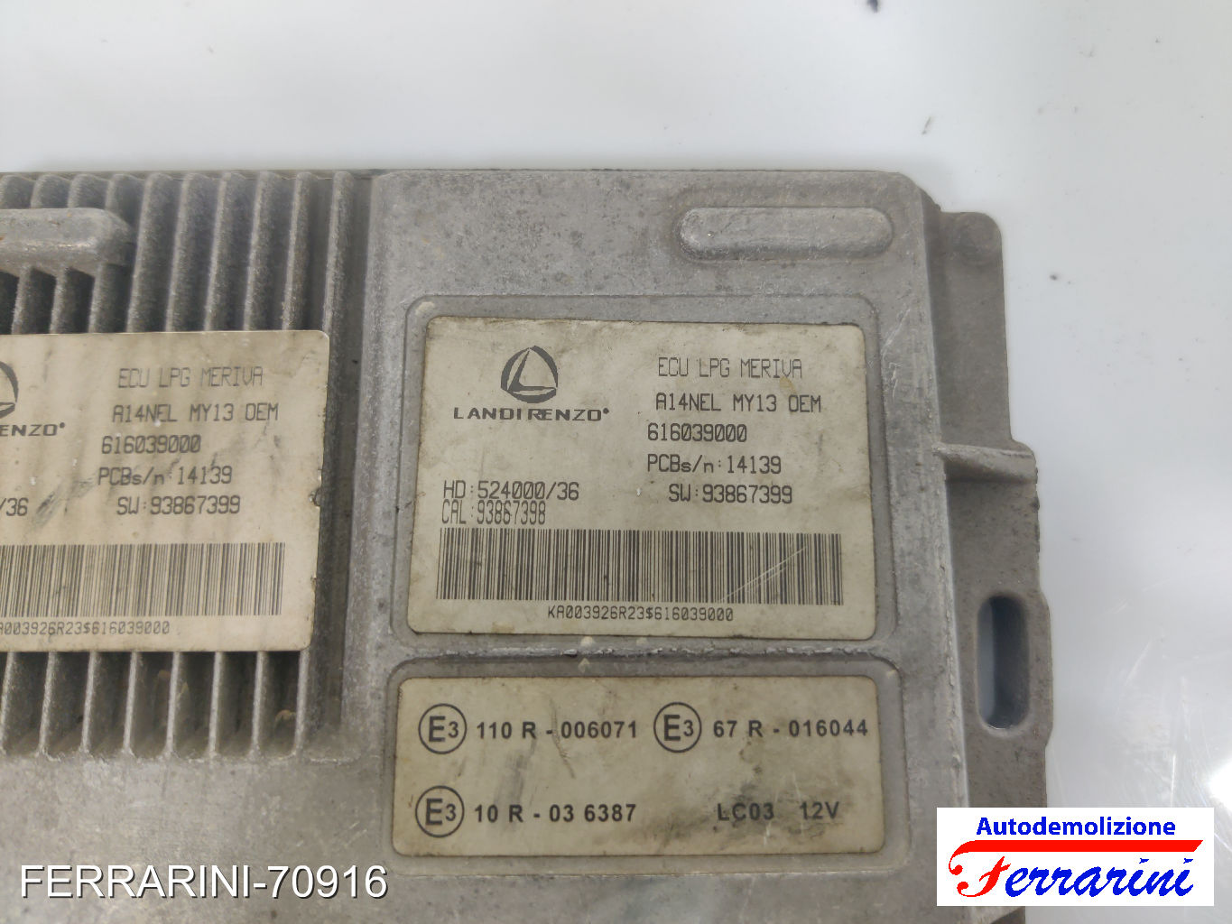 Centralina Gpl OPEL MERIVA B S10 1.4 LPG 2011-2017 616039000, 842047