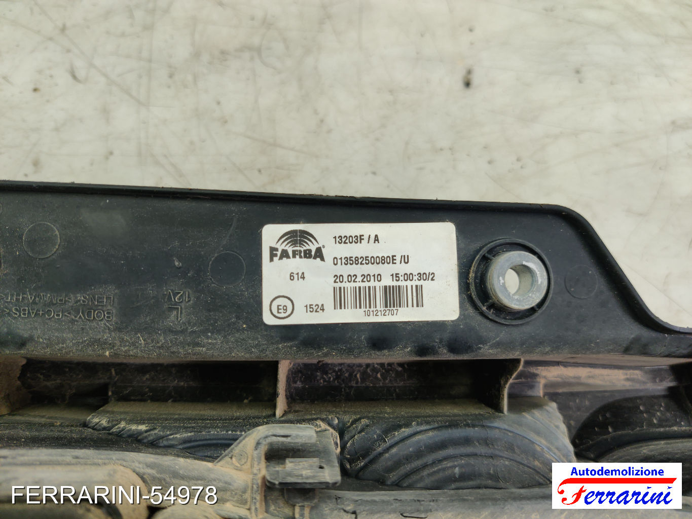 Fanalino Stop Posteriore CITROEN NEMO AA 2008-2010 sinistro, sx, posteriore