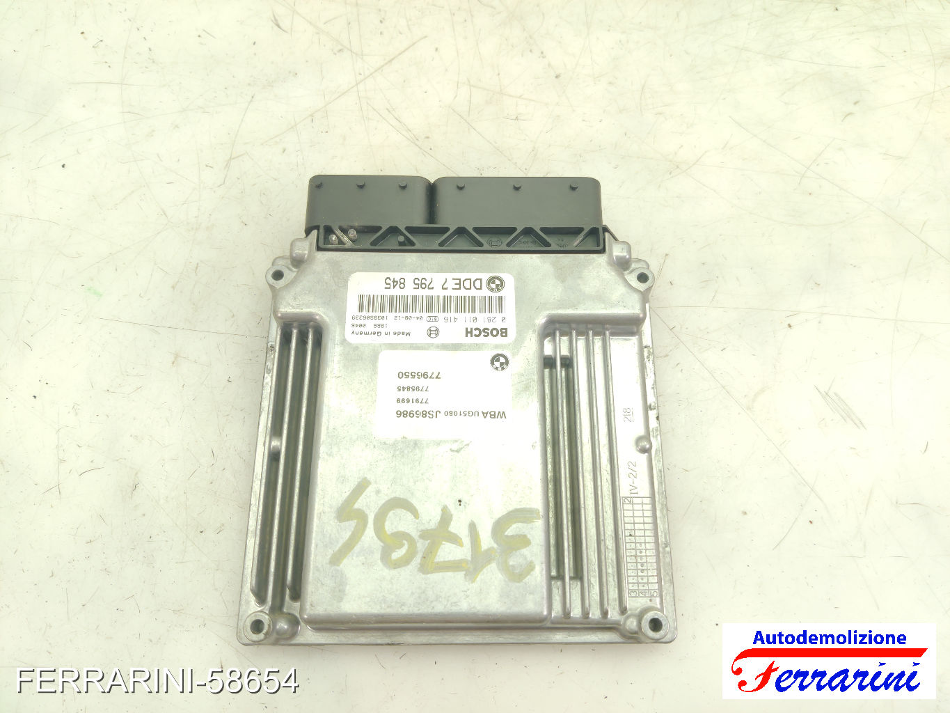 Centralina Motore BMW SERIE 1 E87 120D 2004-2011 7795845, 0281011416, 7796550 6