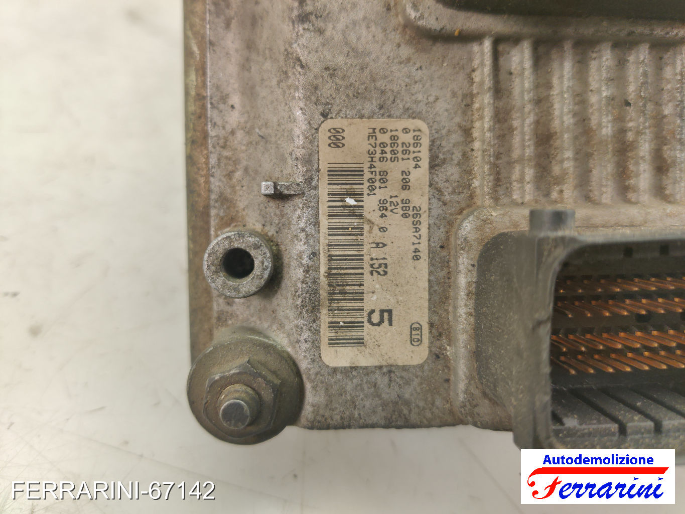 Centralina Motore FIAT PUNTO 188 1.2 60 1999-2010 00468019640, 0261206980 10