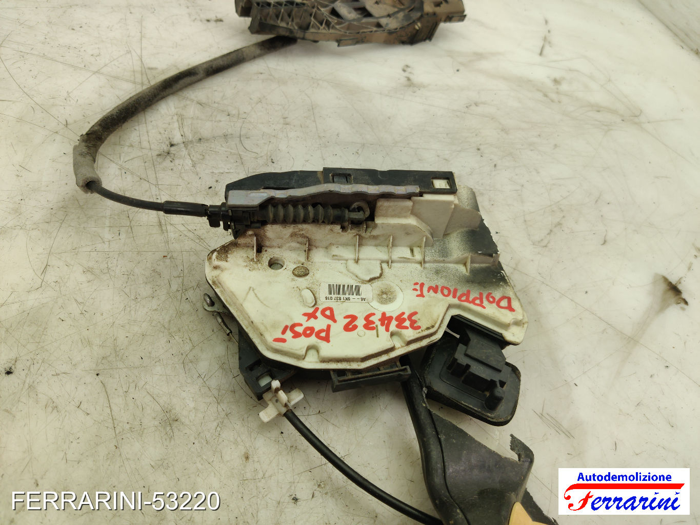 Serratura Porta VW GOLF 6 5K1 2008-2013 destro, dx, posteriore, post 5K4839016H
