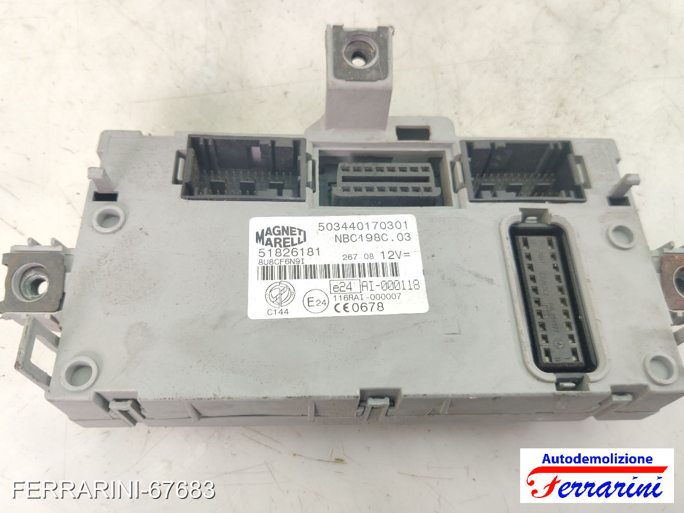 Kit Accensione FIAT BRAVO 2 198 1.6 D MULTIJET 2008-2014 0281014455
