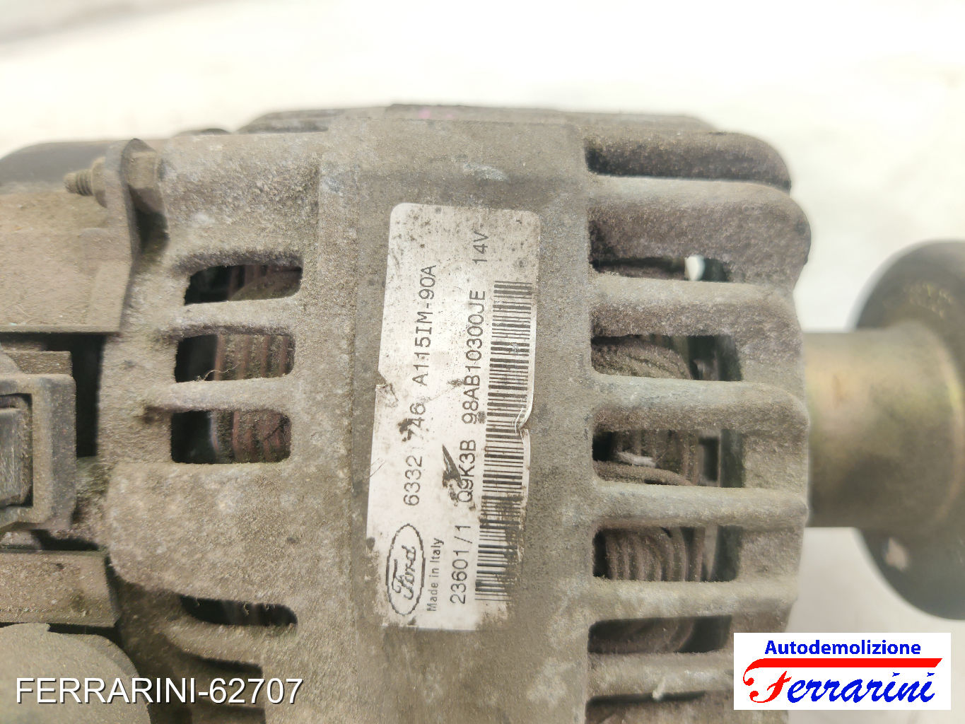 Alternatore FORD FOCUS SW DNW 1.8 TURBO DI/TDDI 1999-2004 98AB10300JE, Q9K3B 9
