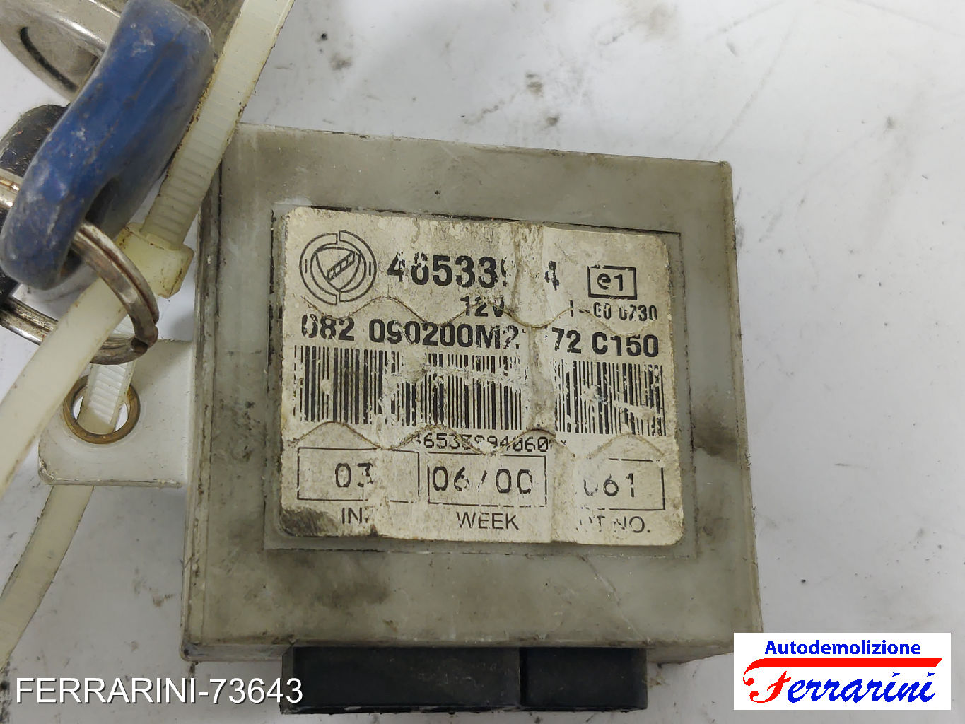 Kit Accensione FIAT SEICENTO 600 187 0.9 1997-2008 46555914, 46534751 7