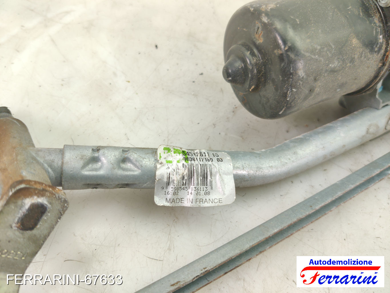 Spazzacqua Motorino Tergicristallo CITROEN C2 JM 2003-2012 anteriore, frontale