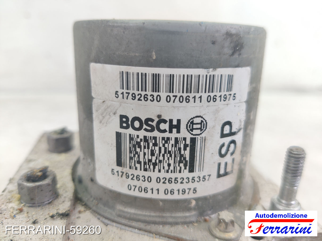 Centralina Pompa Abs CITROEN C4 LC 1.6 HDI 2004-2011 51792630, 0265235357 11