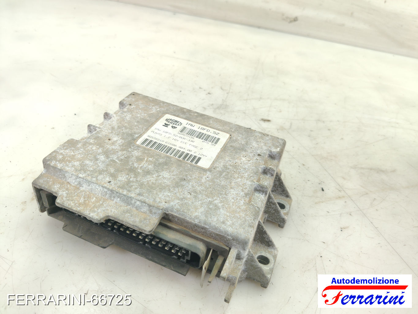 Centralina Motore FIAT PUNTO 176 1.2 16V 1997-1999 46531218, 6RGTH39, 6160040400 6