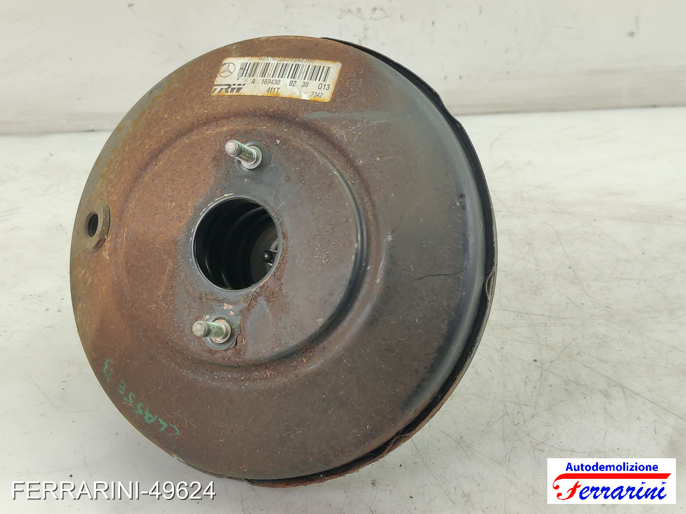 Servofreno MERCEDES CLASSE A W169 A 170 2004-2012 A1694301130, A1694300530 9
