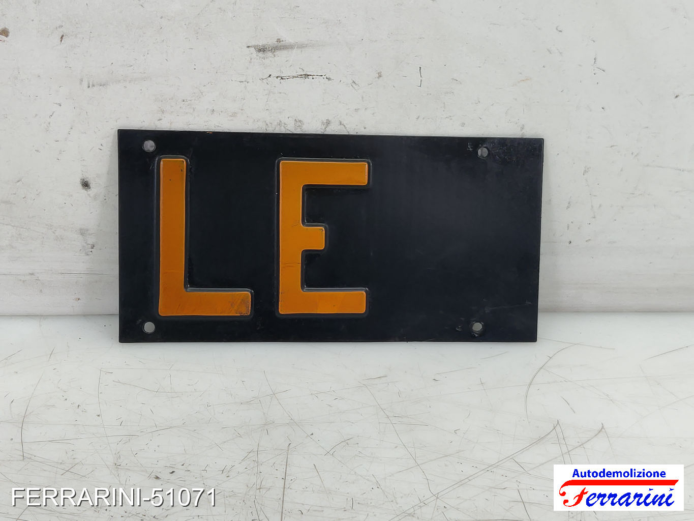 targa nera epoca Lecce LE FIAT PANDA 141 30 650 1982-2004