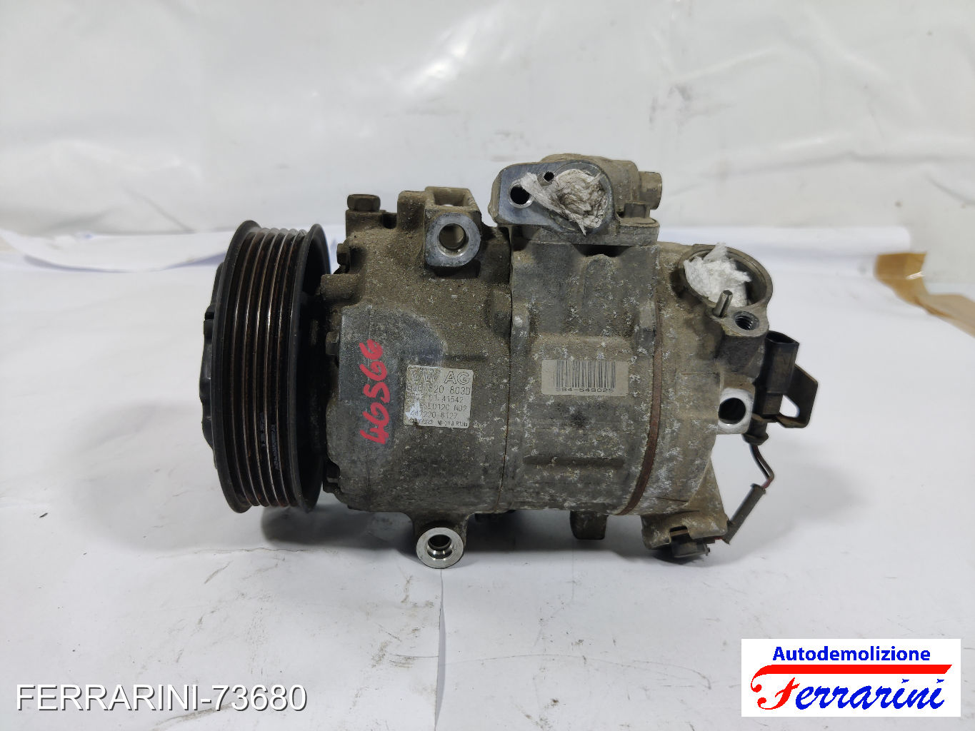 Compressore Clima SKODA FABIA 1 COMBI 6Y5 1.9 TDI 2000-2007 6Q0820803D 6