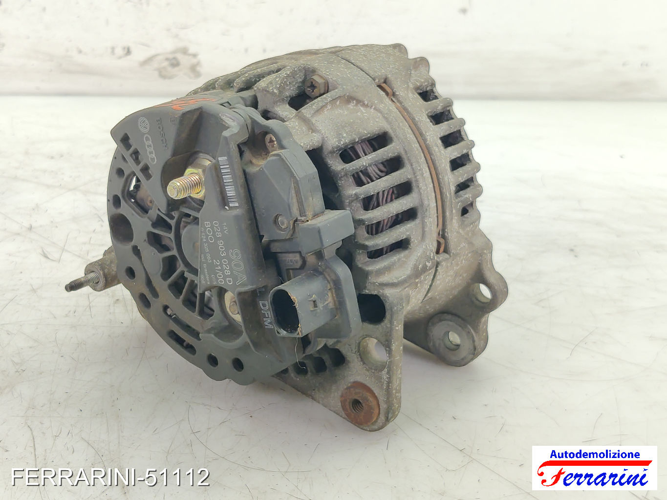 Alternatore VW GOLF 4 1J1 1.6 16V 2000-2005 028903028D, 0124325003, 06A903023 7