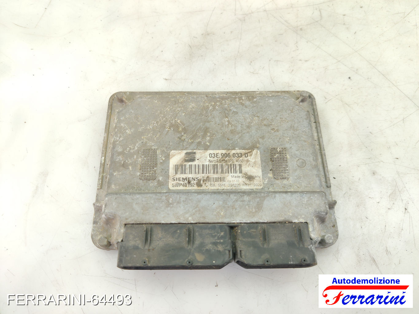 Centralina Motore SEAT IBIZA 3 6L1 1.4 16V 2002-2007 03E906033D, 5WP40192