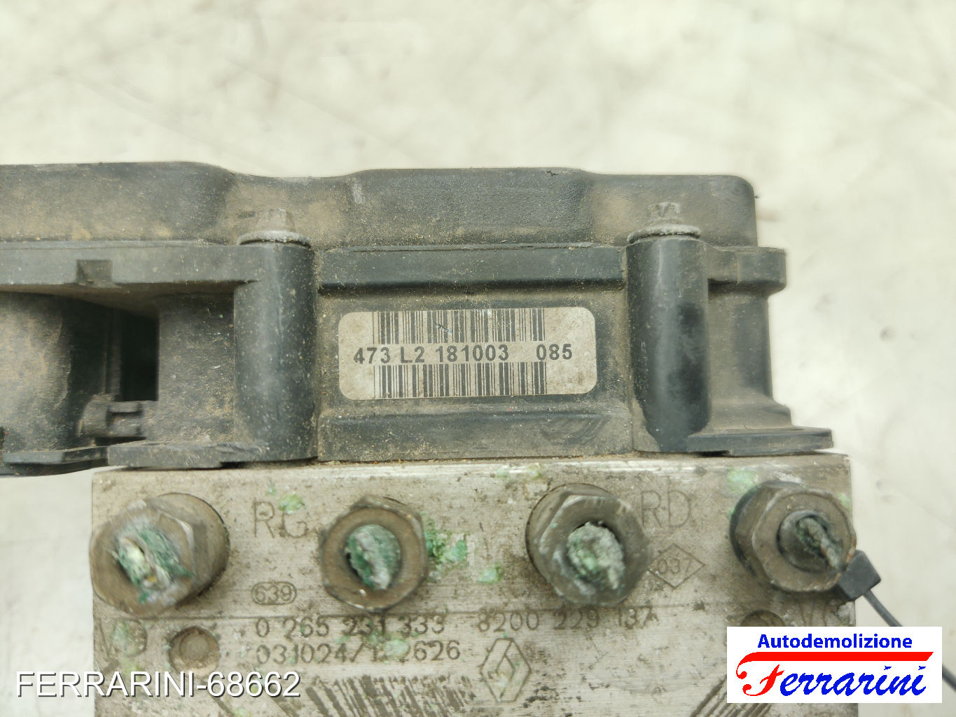 Centralina Pompa Abs RENAULT CLIO 2 BB, CB 1.2 1998-2010 8200239137, 0265231333