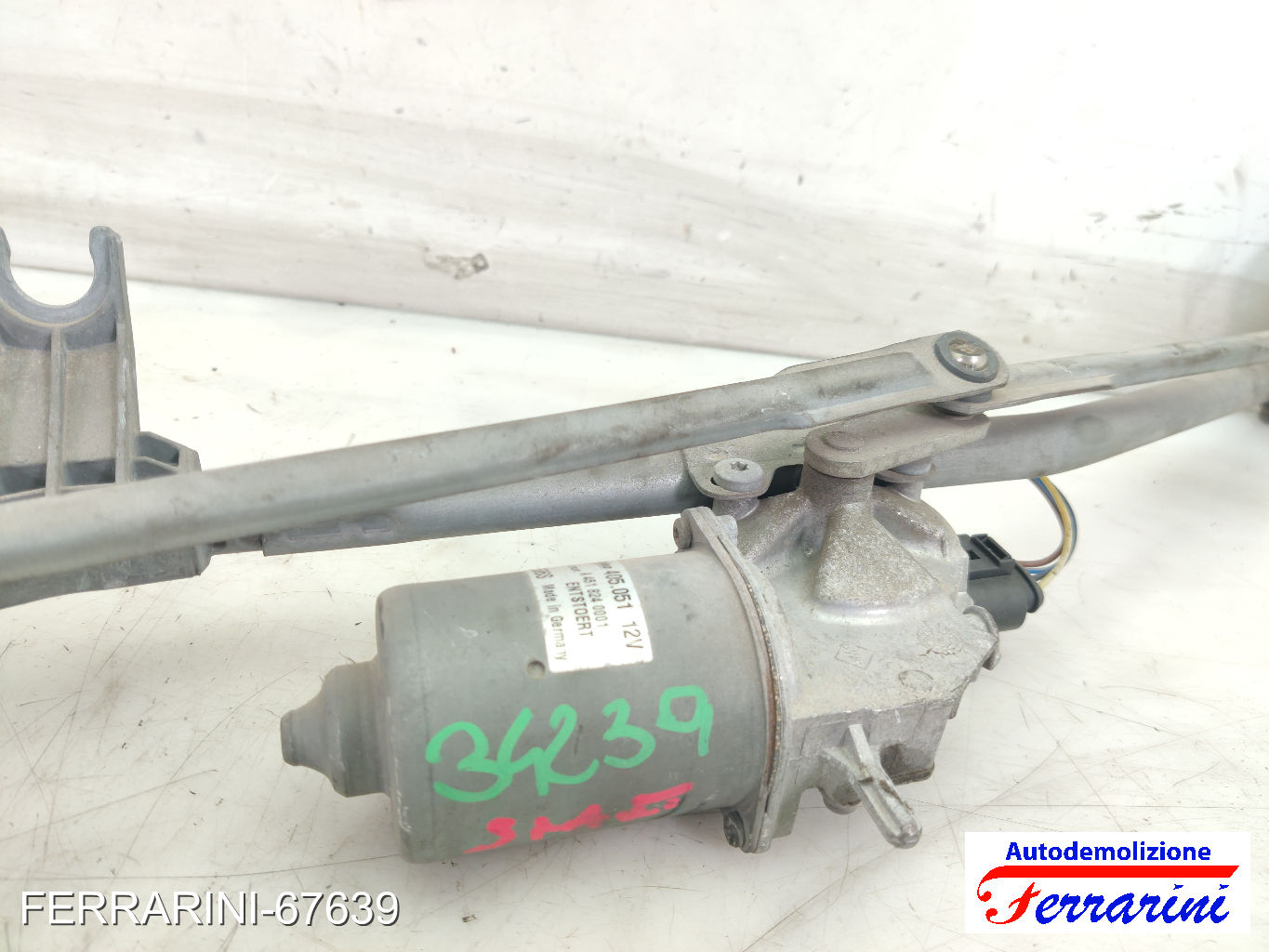 Spazzacqua Motorino Tergicristallo SMART FORTWO COUPE 451 2007-2023 anteriore 11