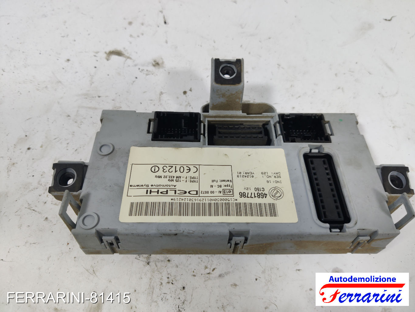 Kit Accensione FIAT DOBLO 119, 223 1.9 D 2001-2010 14