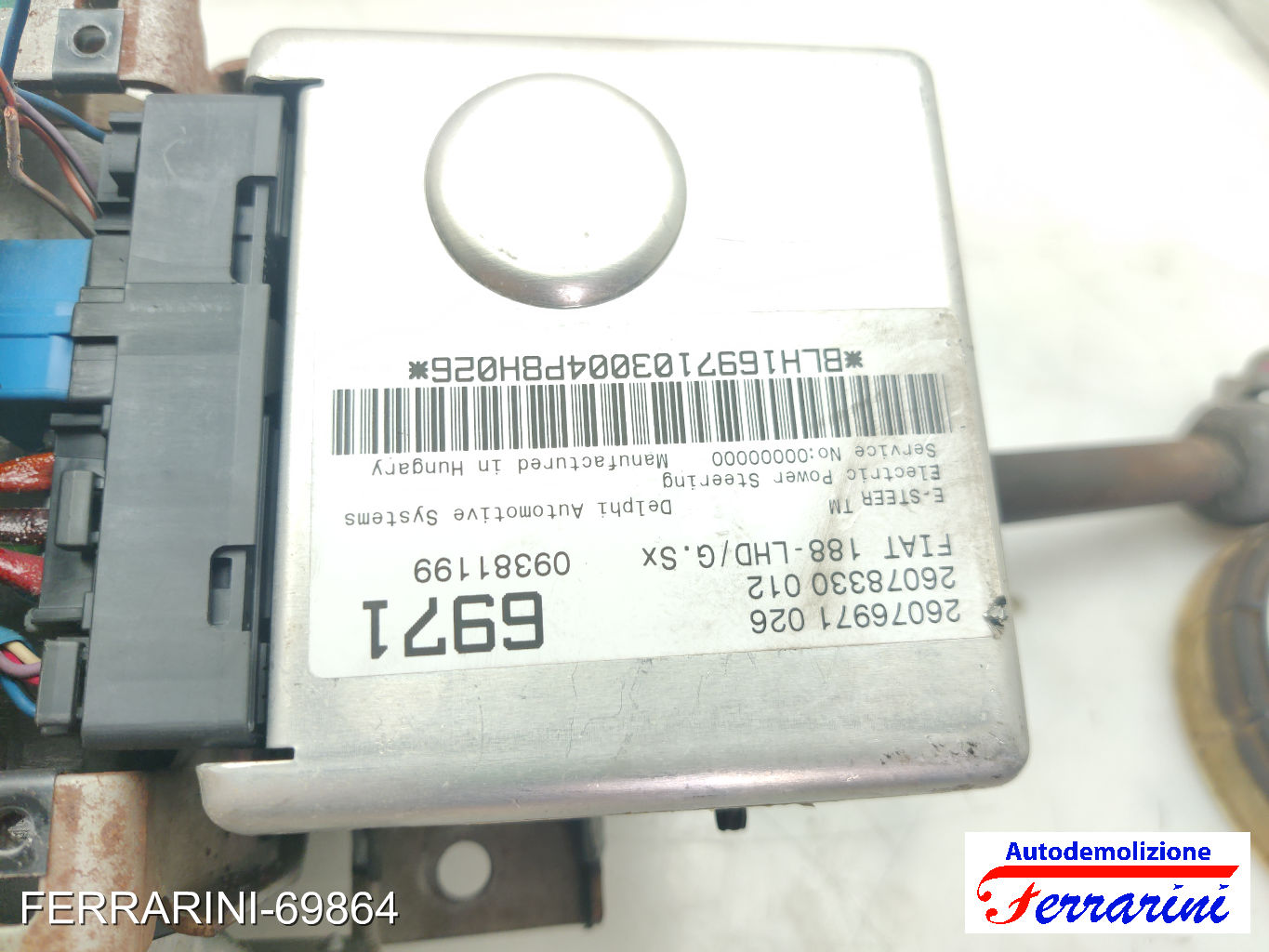 Servosterzo Piantone City FIAT PUNTO 188 1999-2010 09381199, 46755199, 26076971 6