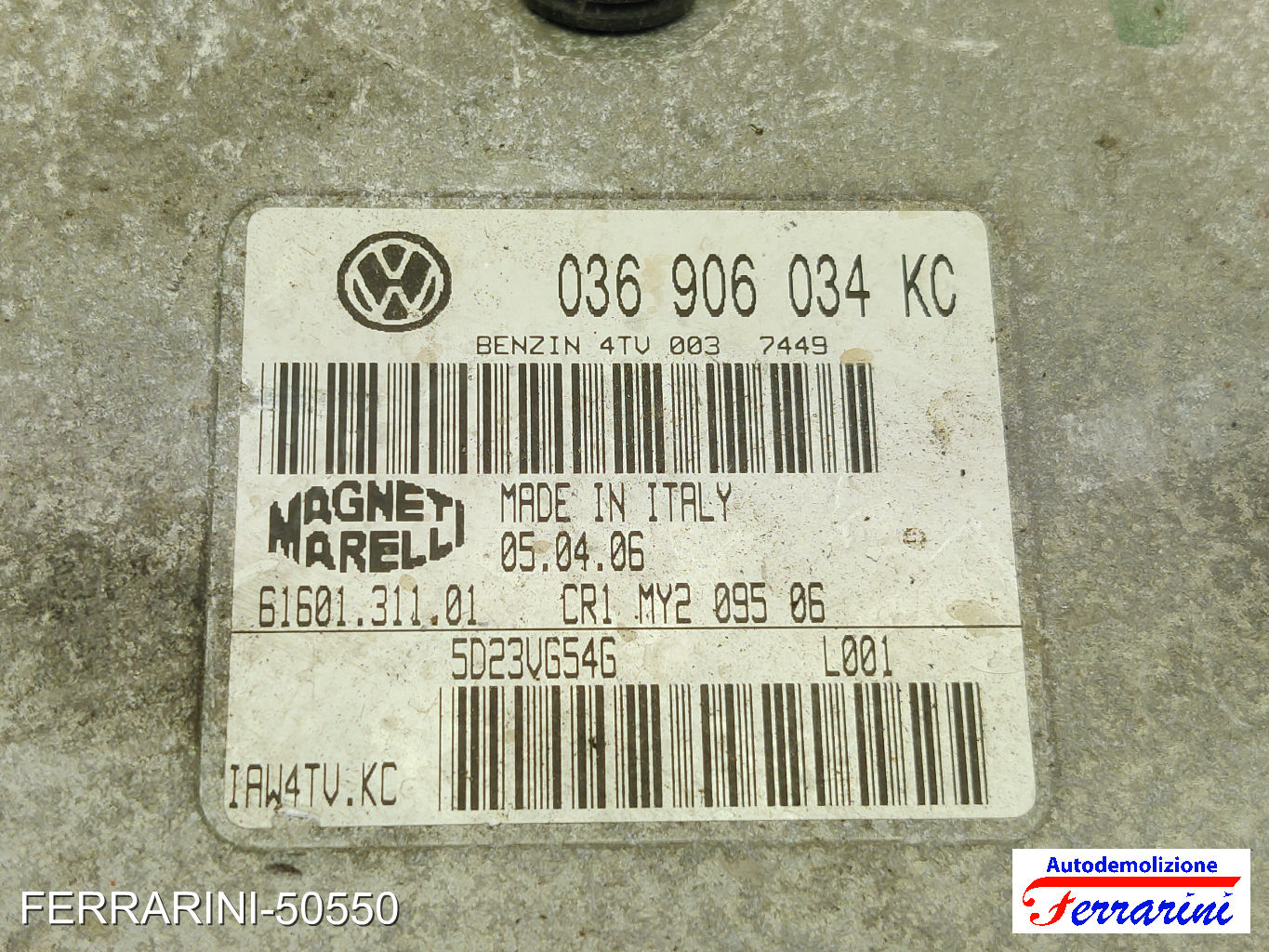 Kit Accensione SEAT IBIZA 3 6L1 1.4 16V 2002-2007 036906034KC, IAW4TVKC 6