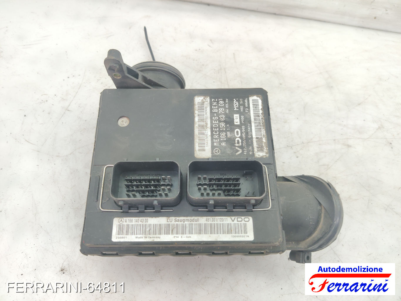 Centralina Motore MERCEDES CLASSE A W168 A 160 1997-2004 A1661500379 6