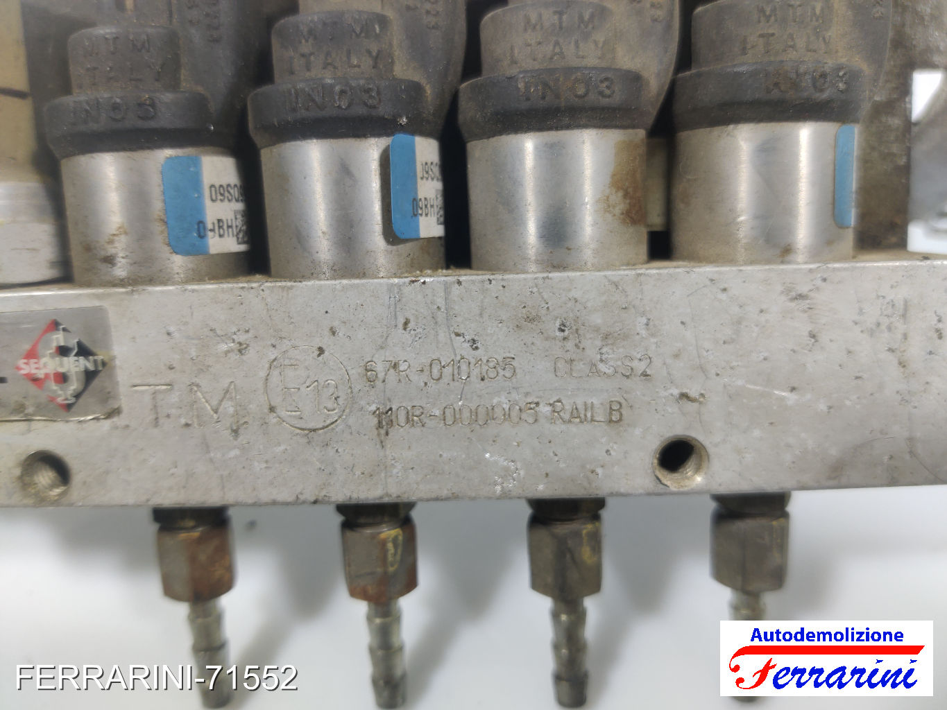 4 iniettori BRC Sequent FIAT PANDA 169 1.2 2003-2012 67R010185, CLASS2 7