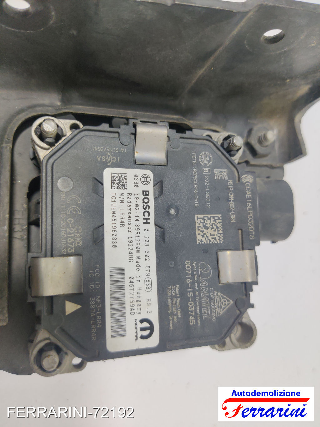 sensore radar ACC JEEP COMPASS M6, M7, MP, MV 2017-2023 04672759AD