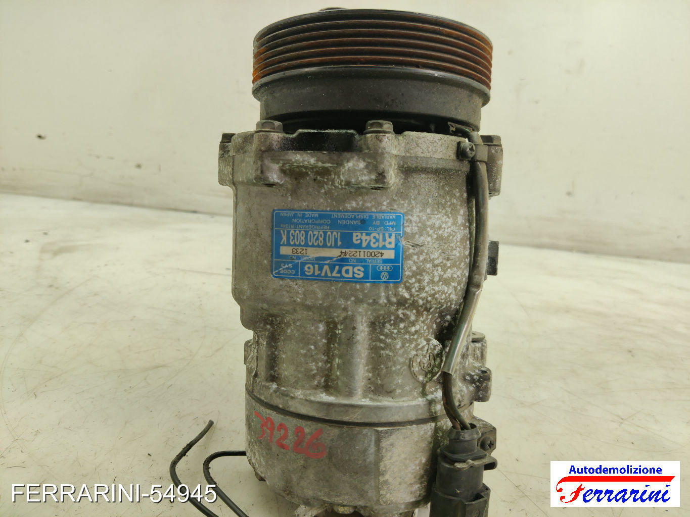 Compressore Clima VW GOLF 4 1J1 1.9 TDI 2000-2005 SD7V161233, 220902, 1J0820803F 10