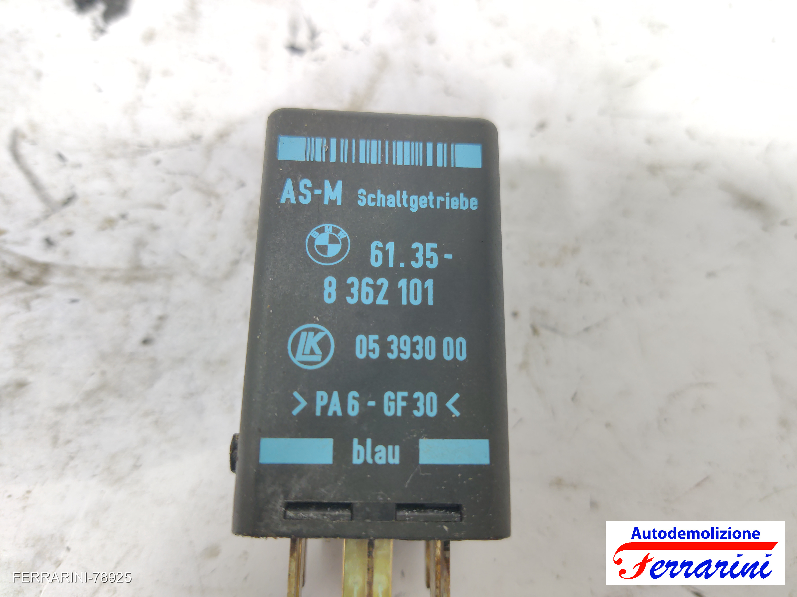 Relè blocco avviamento LK BMW SERIE 3 E36 318I 1993-1998 61358362101, 05393000 8