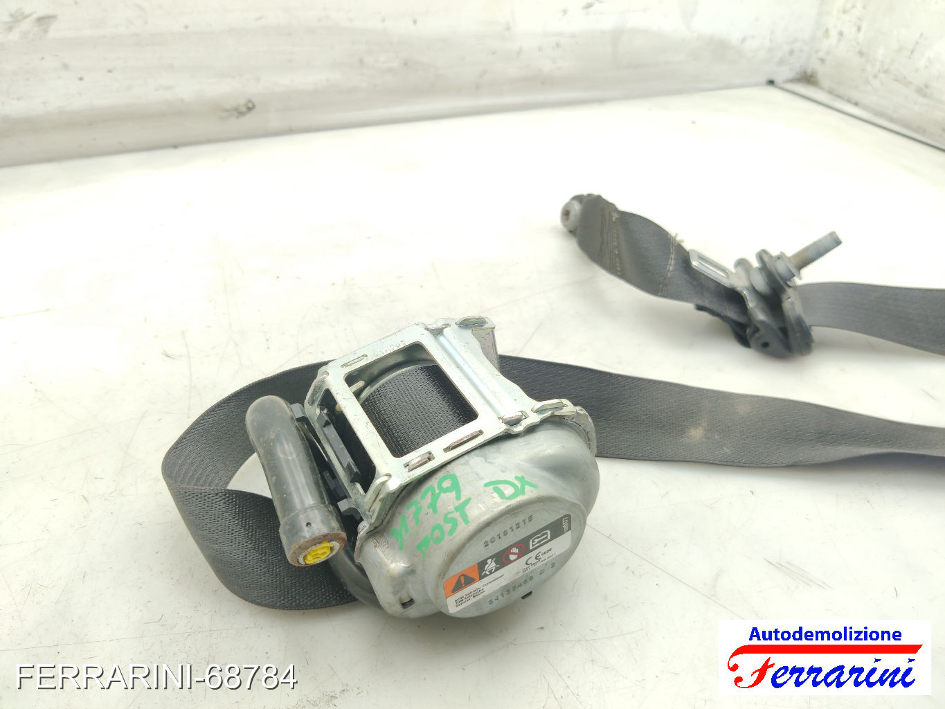 Cintura Di Sicurezza JEEP COMPASS M6, M7, MP, MV 2017-2023 destra, dx 9