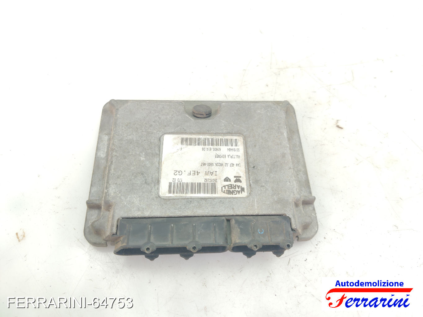 Centralina Motore FIAT MULTIPLA 186 1.6 16V BIPOWER 2001-2010 55184484, 350YCL62
