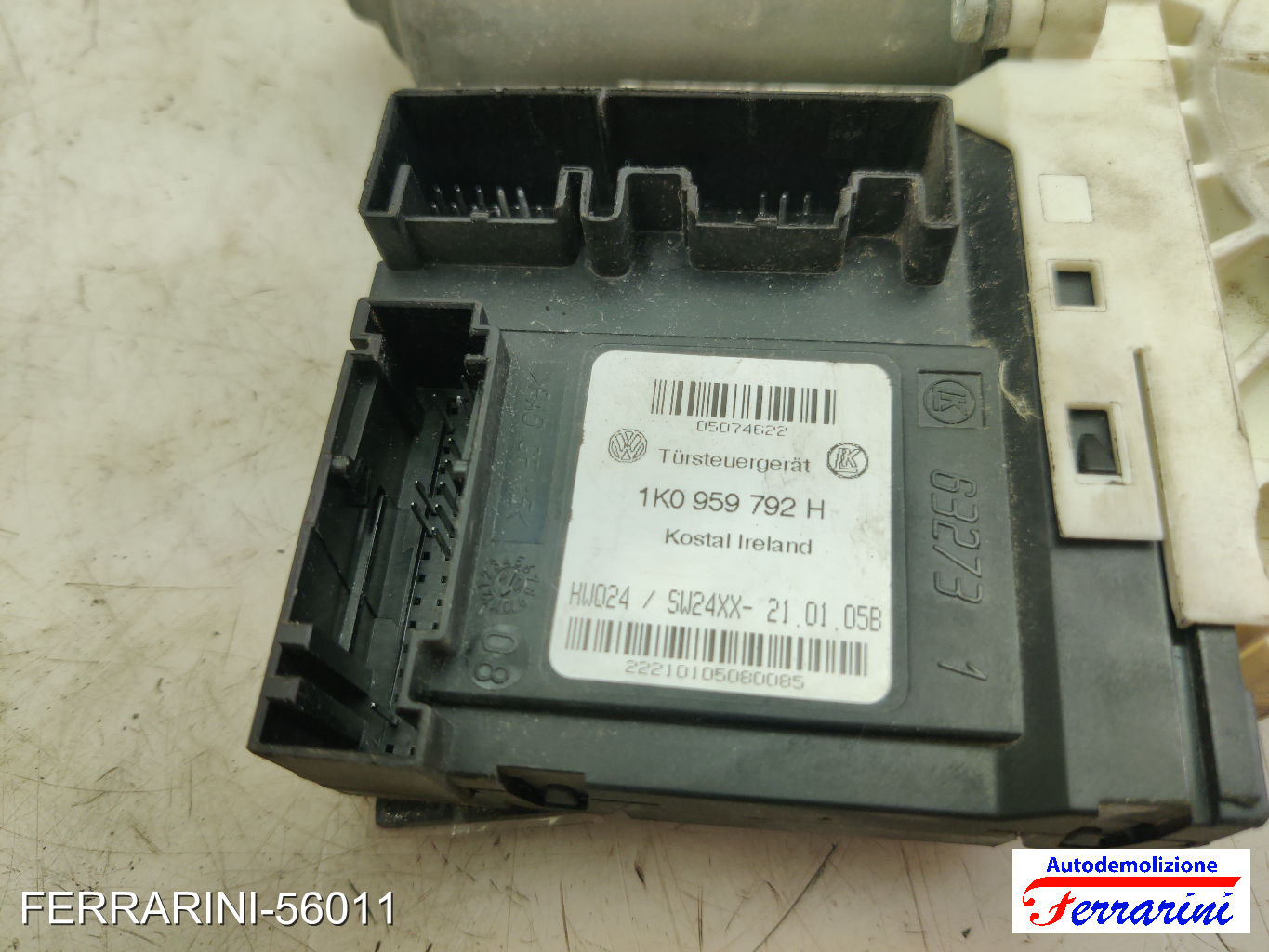 Motorino Alzavetro VW GOLF 5 1K1 1.9 TDI 2003-2008 1KO959792H, 988693104