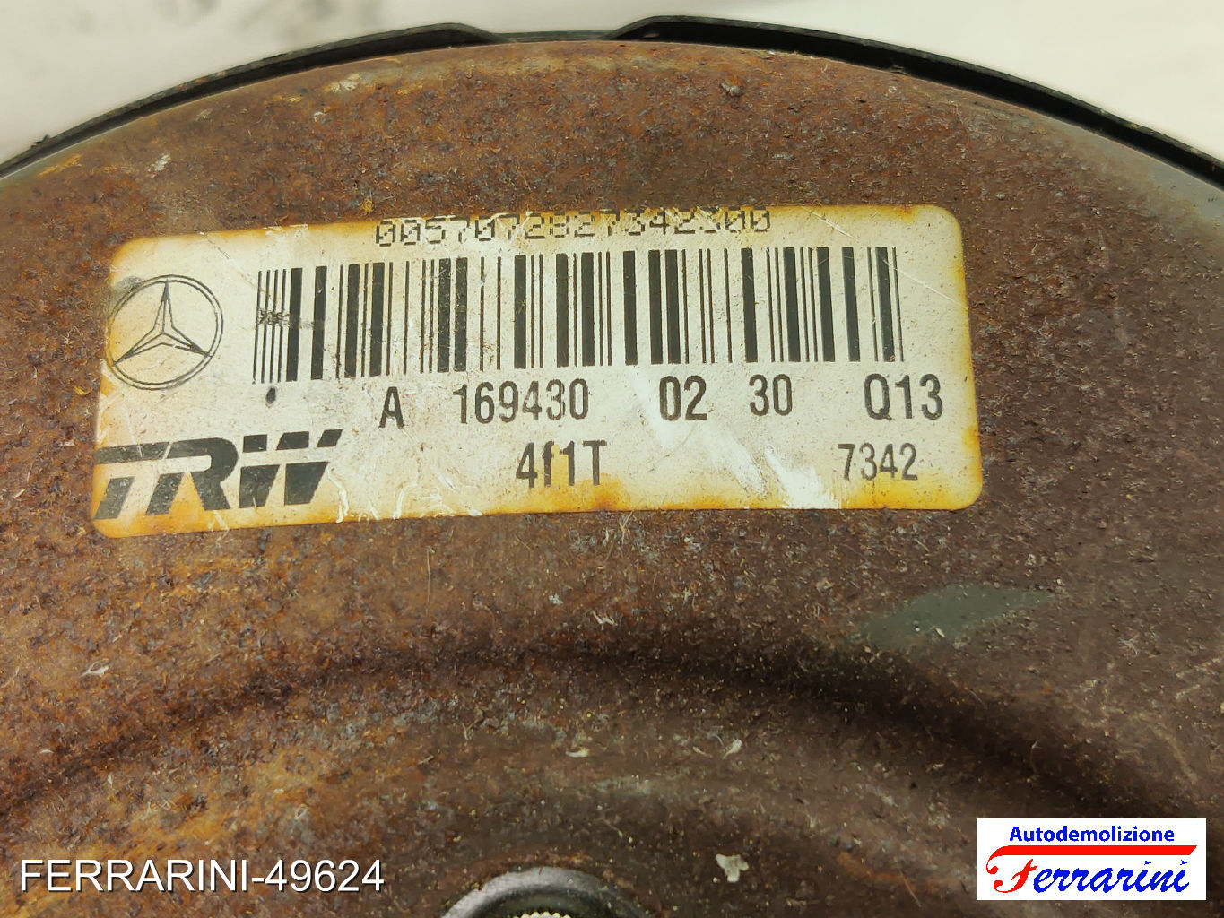 Servofreno MERCEDES CLASSE A W169 A 170 2004-2012 A1694301130, A1694300530 8