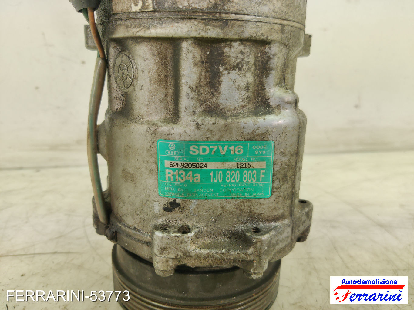 Compressore Clima VW GOLF 4 1J1 1.6 16V 2000-2005 1J0820803F, 1J0820803B, SD7V16 8
