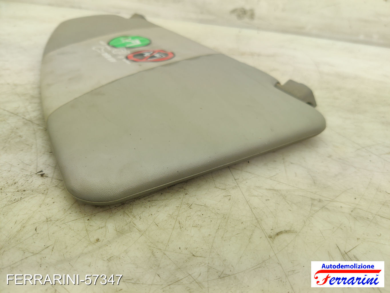 Aletta Parasole FIAT DOBLO 119, 223 2003-2010 destro, dx 0735294013, 735306354