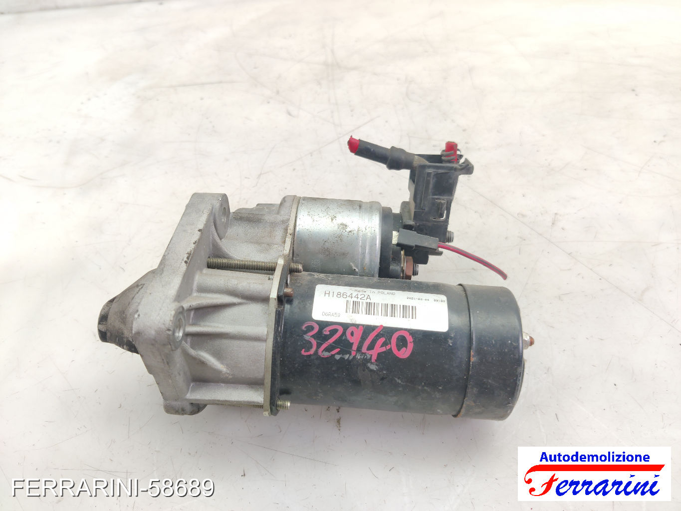 Motorino Avviamento FIAT BRAVA 182 1.2 16V 80 1998-2002 71721248, 55196400