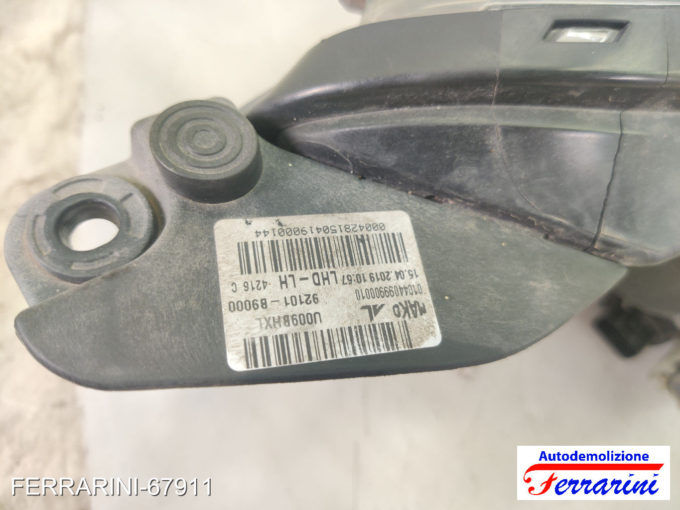 Faro Anteriore HYUNDAI I10 BA, IA 2013-2023 sinistro, sx 92101B9000, 92101B9300