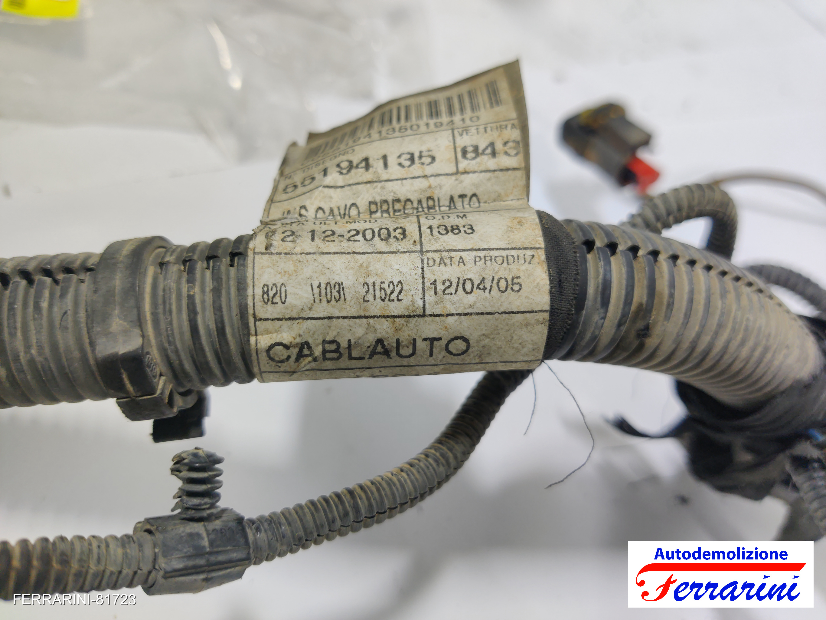 Cablaggio Motore LANCIA YPSILON 843 1.2 2003-2011