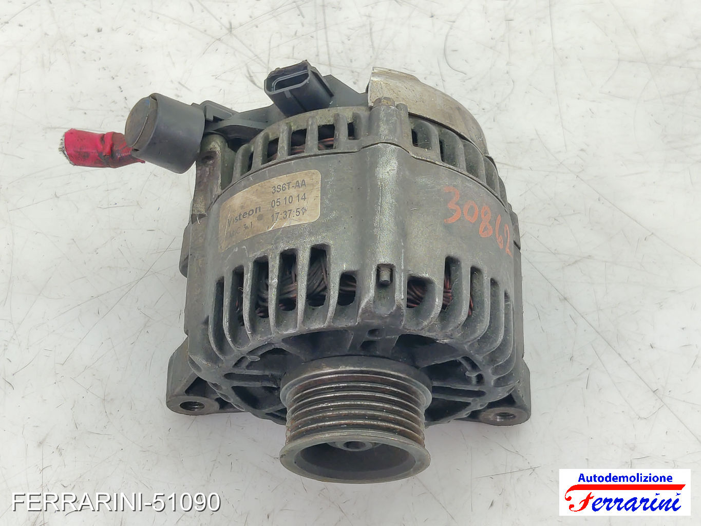 Alternatore FORD FUSION JU 1.4 TDCI 2002-2012 3S6TAA, 051014, 3S6T10300AA